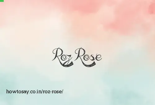Roz Rose