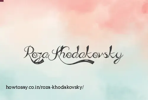 Roza Khodakovsky