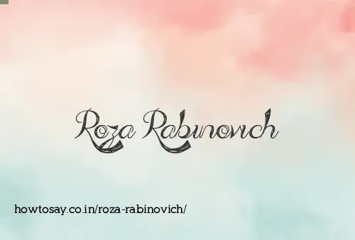 Roza Rabinovich