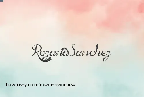 Rozana Sanchez