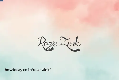 Roze Zink