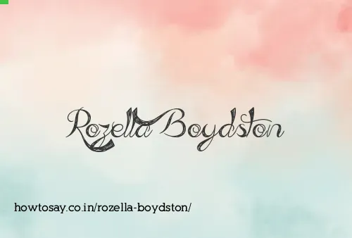 Rozella Boydston