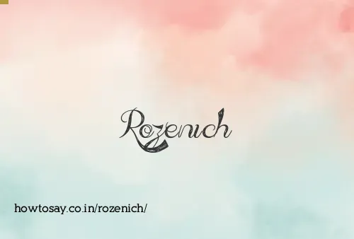 Rozenich