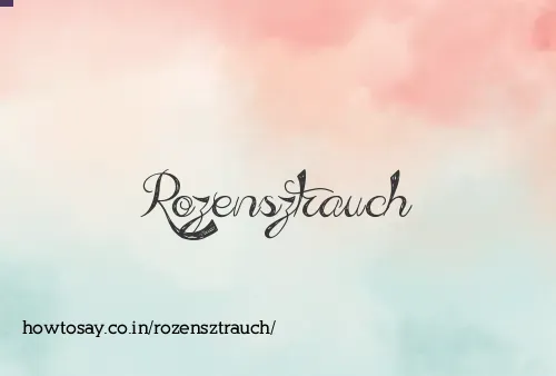 Rozensztrauch