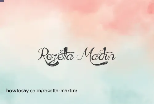 Rozetta Martin