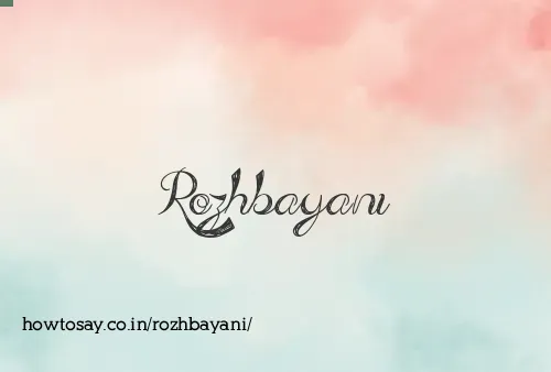 Rozhbayani
