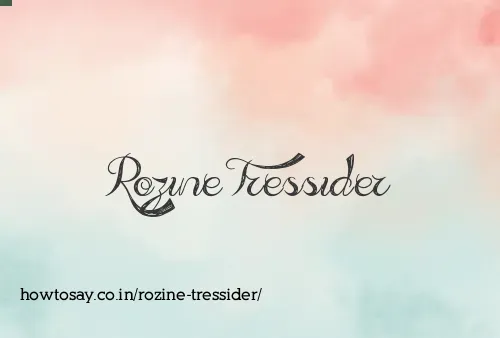 Rozine Tressider