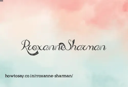 Rroxanne Sharman