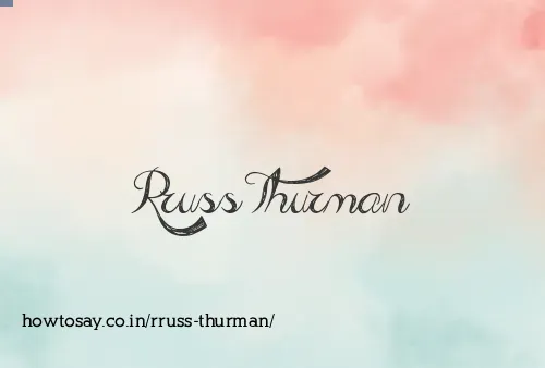 Rruss Thurman