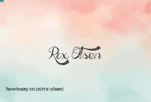 Rrx Olsen