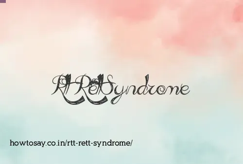 Rtt Rett Syndrome