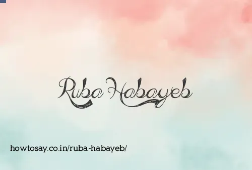 Ruba Habayeb