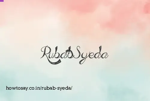Rubab Syeda
