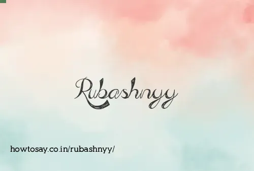 Rubashnyy
