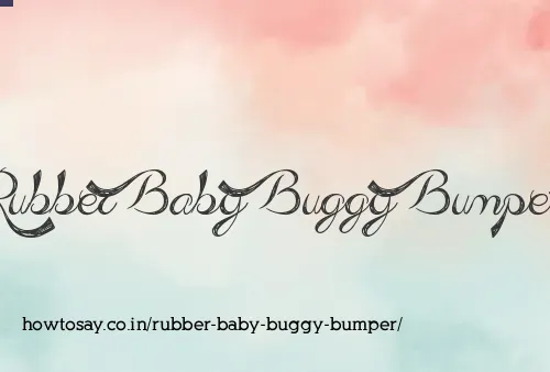 Rubber Baby Buggy Bumper