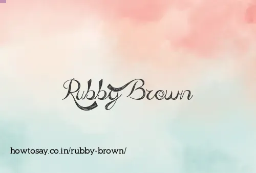 Rubby Brown