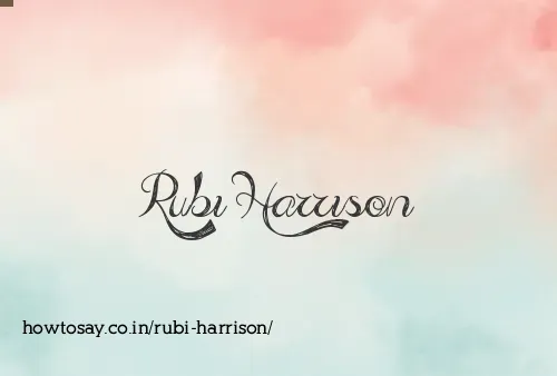 Rubi Harrison
