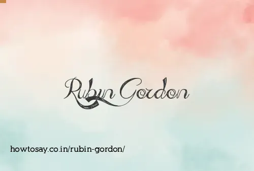 Rubin Gordon