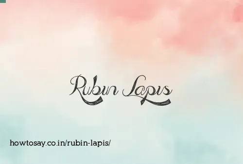 Rubin Lapis