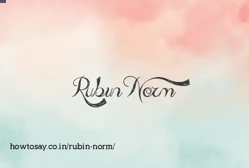 Rubin Norm