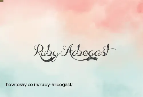 Ruby Arbogast