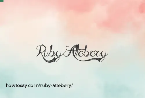Ruby Attebery