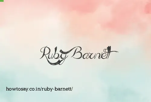 Ruby Barnett
