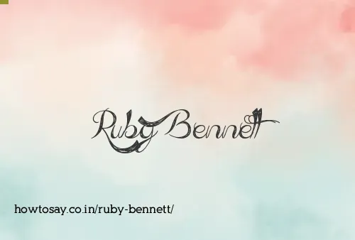 Ruby Bennett