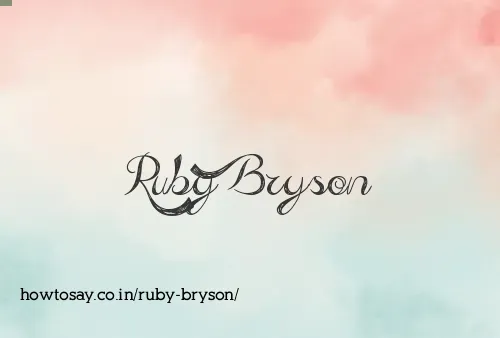 Ruby Bryson