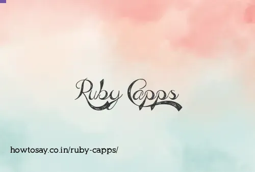 Ruby Capps