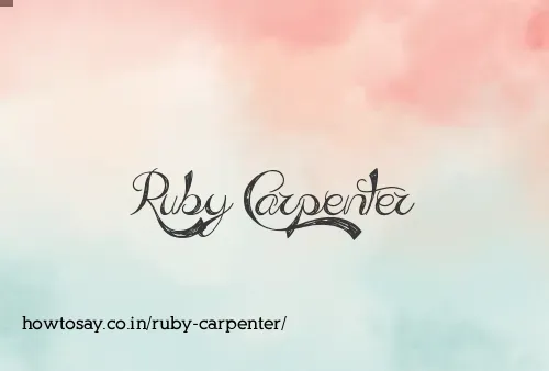 Ruby Carpenter