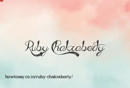Ruby Chakraborty