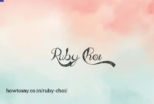 Ruby Choi