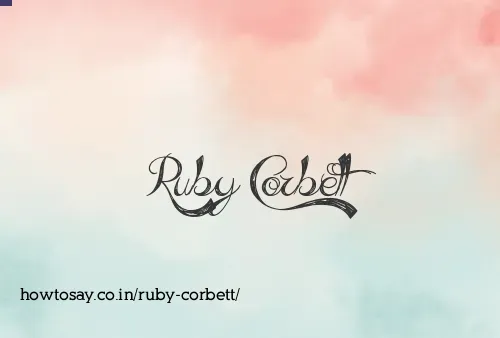 Ruby Corbett