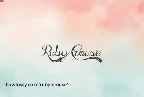 Ruby Crouse