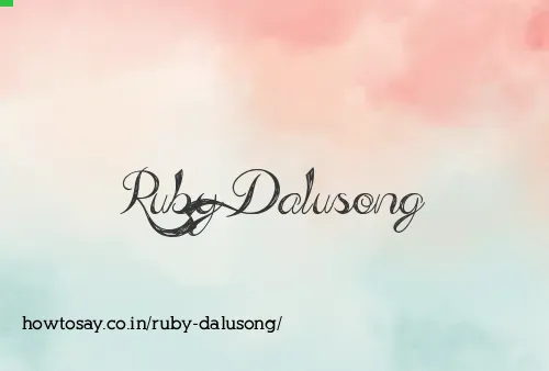Ruby Dalusong