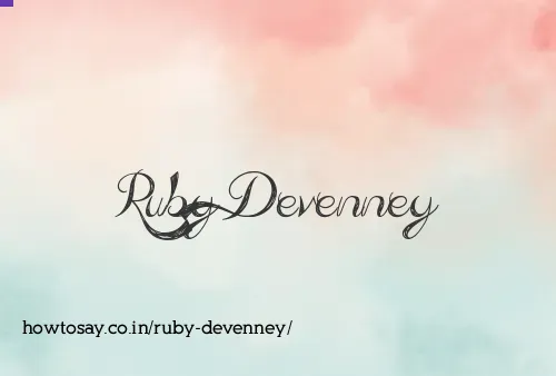 Ruby Devenney