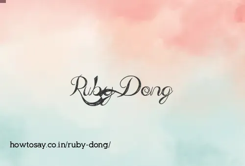 Ruby Dong