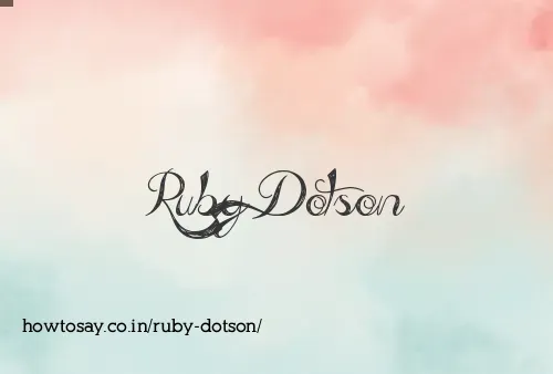 Ruby Dotson