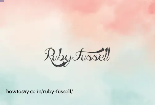 Ruby Fussell
