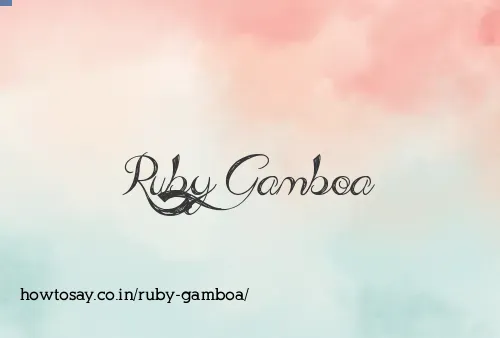 Ruby Gamboa