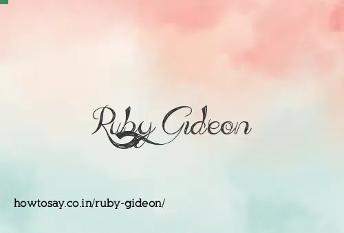 Ruby Gideon