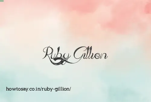 Ruby Gillion