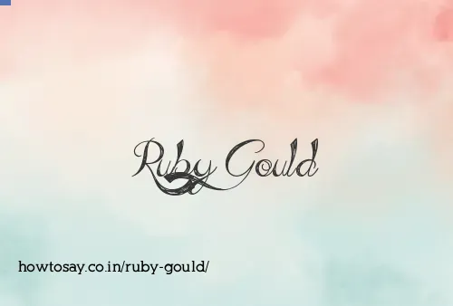 Ruby Gould