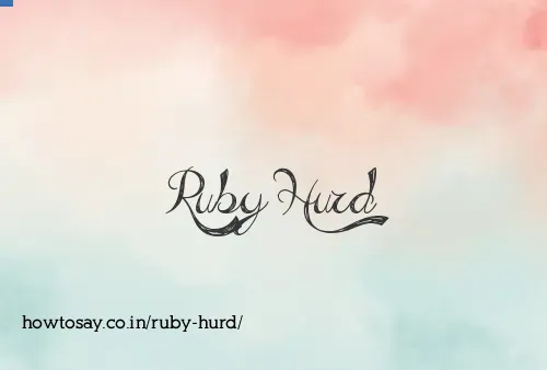 Ruby Hurd