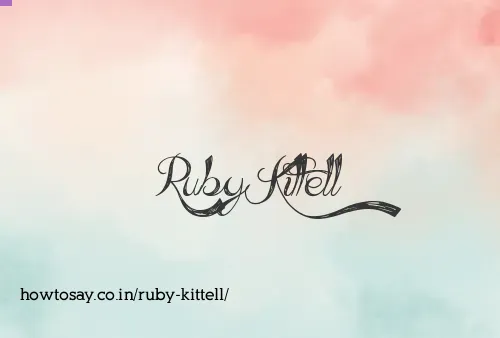 Ruby Kittell