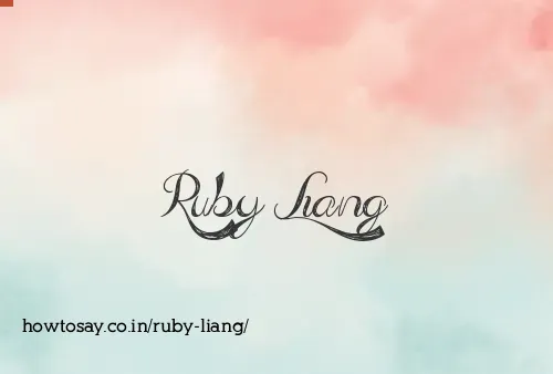 Ruby Liang