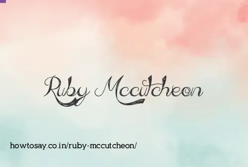 Ruby Mccutcheon