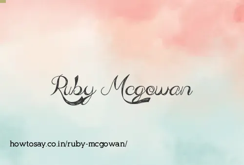 Ruby Mcgowan