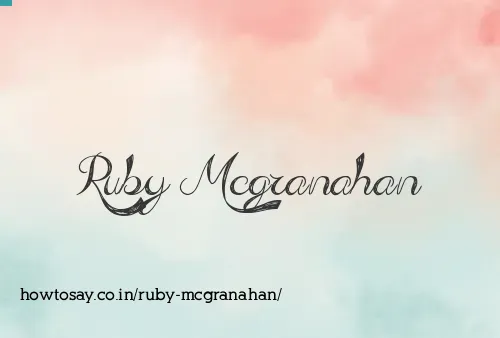 Ruby Mcgranahan